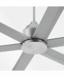 8  Titus Ceiling Fan Satin Nickel For Sale