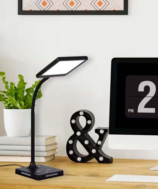 Brilli 21 H Charge Up Circadian LED Desk Lamp Black Finish with Touch Switch, Night Light on Base Discount