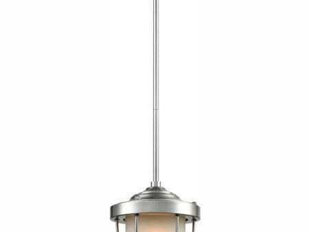 Sturgis 7   Wide 1-Light Mini Pendant - Satin Nickel Online Sale