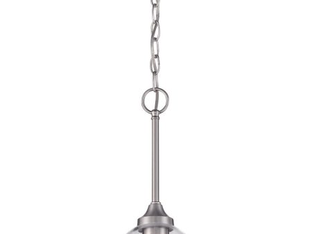 Glenda 1-Light Mini Pendant Brushed Polished Nickel Fashion