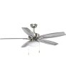 Billows 52  5 -Blade Ceiling Fan Brushed Nickel Online now