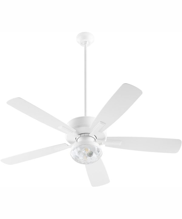 52  Ovation Patio 2-light LED Indoor Outdoor Patio Ceiling Fan Studio White For Cheap