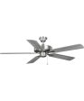 AirPro 52 in. 5-Blade Transitional Ceiling Fan Brushed Nickel Supply