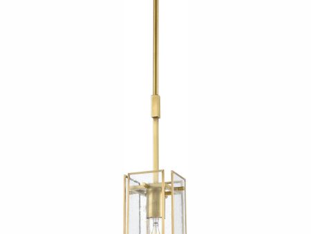 Hyde Park 5   Wide 1-Light Mini Pendant - Satin Brass Online Hot Sale