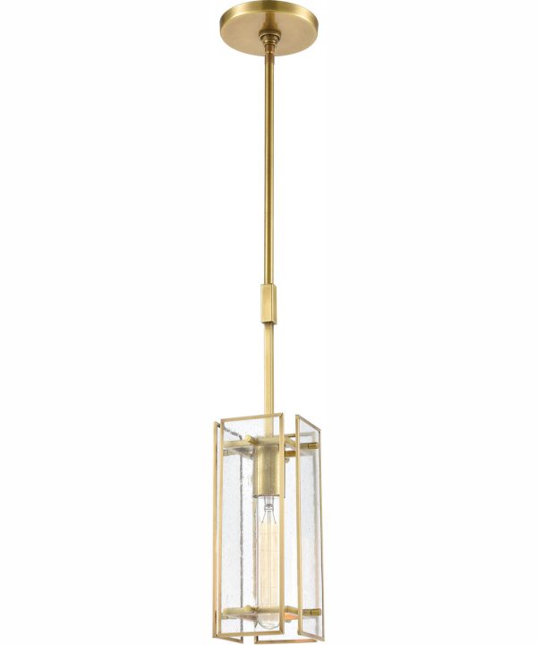 Hyde Park 5   Wide 1-Light Mini Pendant - Satin Brass Online Hot Sale