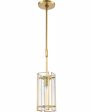 Hyde Park 5   Wide 1-Light Mini Pendant - Satin Brass Online Hot Sale