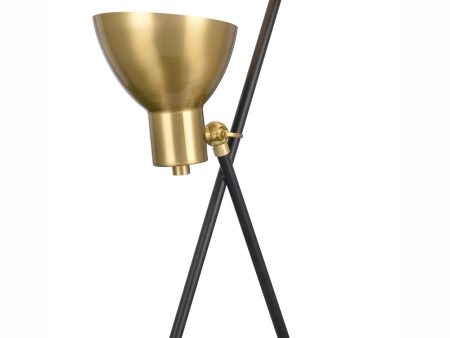 Wyman Square 19   High 1-Light Desk Lamp - Satin Gold Sale