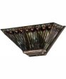 16  Wide Tiffany Jeweled Peacock Wall Sconce Cheap