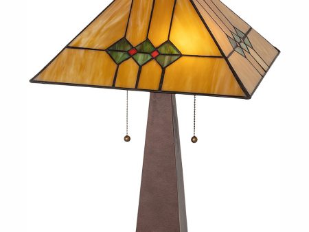 24  High Martini Mission Table Lamp For Sale