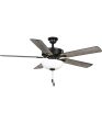 AirPro 52 in. 5-Blade Energy Efficient Rated Transitional Ceiling Fan with Light Matte Black Hot on Sale