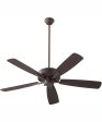 52  Ovation Indoor Outdoor Patio Ceiling Fan Oiled Bronze For Sale