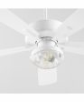 52  Ovation Patio 2-light LED Indoor Outdoor Patio Ceiling Fan Studio White For Cheap