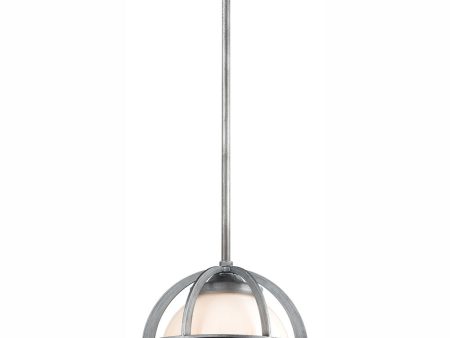 Aubridge 10   Wide 1-Light Mini Pendant - Weathered Zinc Hot on Sale