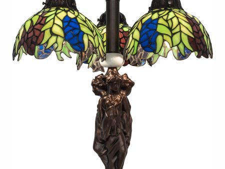 23  High Tiffany Honey Locust 3 Light Table Lamp Online Hot Sale