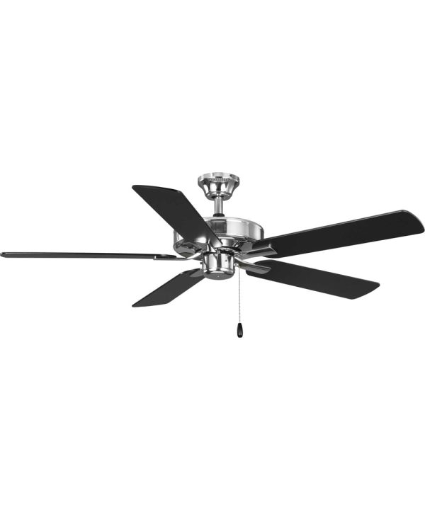 AirPro 52 in. 5-Blade Transitional Ceiling Fan Polished Chrome For Sale