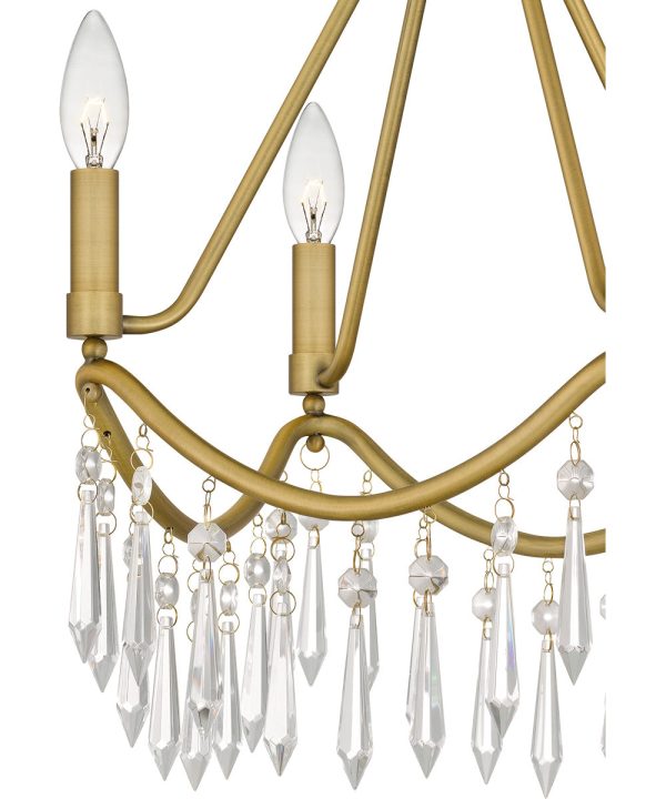 Airedale Small 4-light Semi Flush Mount Aged Brass Sale