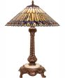 23  High Tiffany Jeweled Peacock Table Lamp Supply