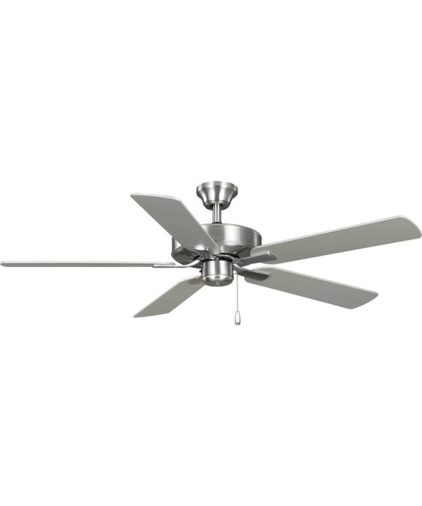 AirPro 52 in. 5-Blade Transitional Ceiling Fan Brushed Nickel Supply