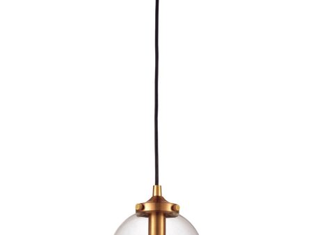 Boudreaux 6   Wide 1-Light Mini Pendant - Antique Gold Supply