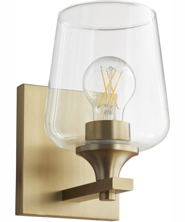 Veno 1-light Wall Mount Light Fixture Aged Brass Online Hot Sale