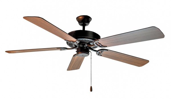 Basic-Max 52 inch Ceiling Fan Walnut Pecan Blades Oil Rubbed Bronze   Walnut   Pecan For Sale