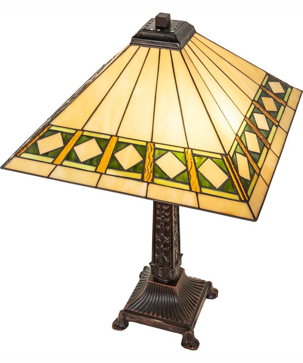 27  High Diamond Band Mission Table Lamp Online