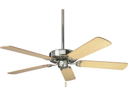 AirPro Energy Efficient-Rated 52-Inch 5-Blade Traditional Ceiling Fan Brushed Nickel Online now