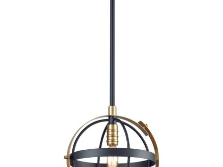 Caldwell 10   Wide 1-Light Mini Pendant - Matte Black Online Sale