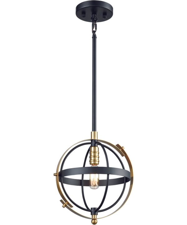 Caldwell 10   Wide 1-Light Mini Pendant - Matte Black Online Sale