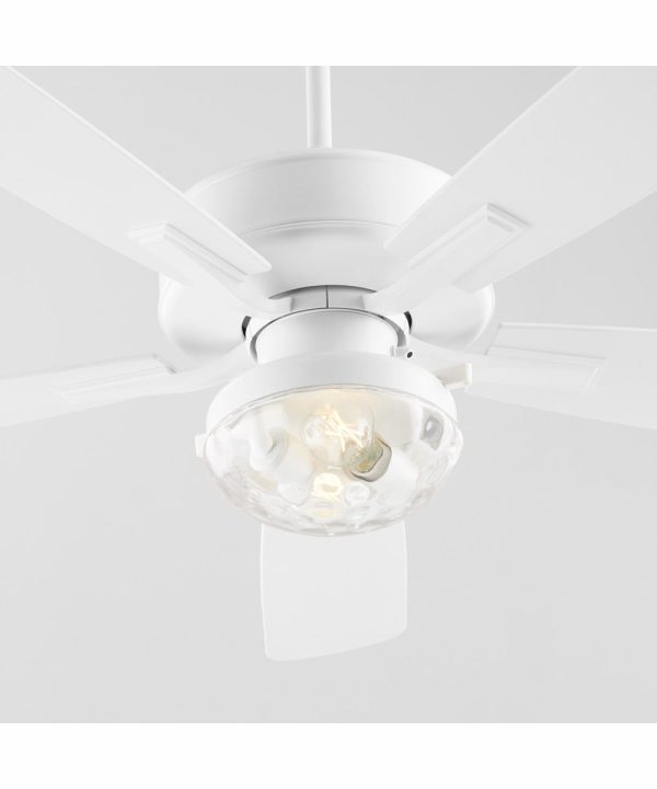 52  Ovation Patio 2-light LED Indoor Outdoor Patio Ceiling Fan Studio White For Cheap