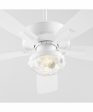 52  Ovation Patio 2-light LED Indoor Outdoor Patio Ceiling Fan Studio White For Cheap