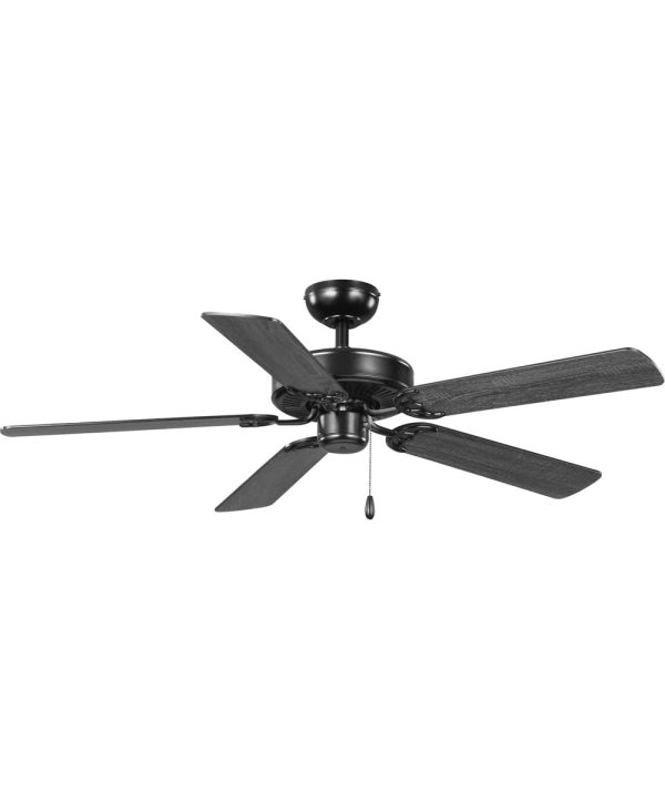 AirPro Energy Efficient-Rated 52-Inch 5-Blade Traditional Ceiling Fan Matte Black Fashion