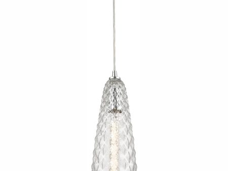 Glitzy 5   Wide 1-Light Mini Pendant - Polished Chrome For Sale