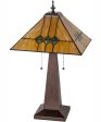 24  High Martini Mission Table Lamp For Sale