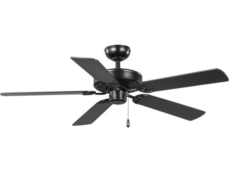 AirPro Energy Efficient-Rated 52-Inch 5-Blade Traditional Ceiling Fan Matte Black Fashion