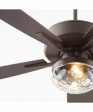 52  Ovation Patio 2-light LED Indoor Outdoor Patio Ceiling Fan Oiled Bronze Fashion