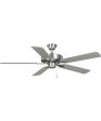 AirPro 52 in. 5-Blade Energy Efficient Rated Transitional Ceiling Fan Brushed Nickel Online