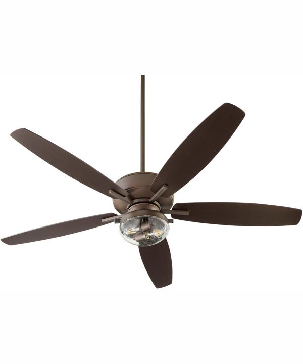 6  Breeze Patio 2-light LED Patio Indoor Outdoor Ceiling Fan Oiled Bronze Online Sale