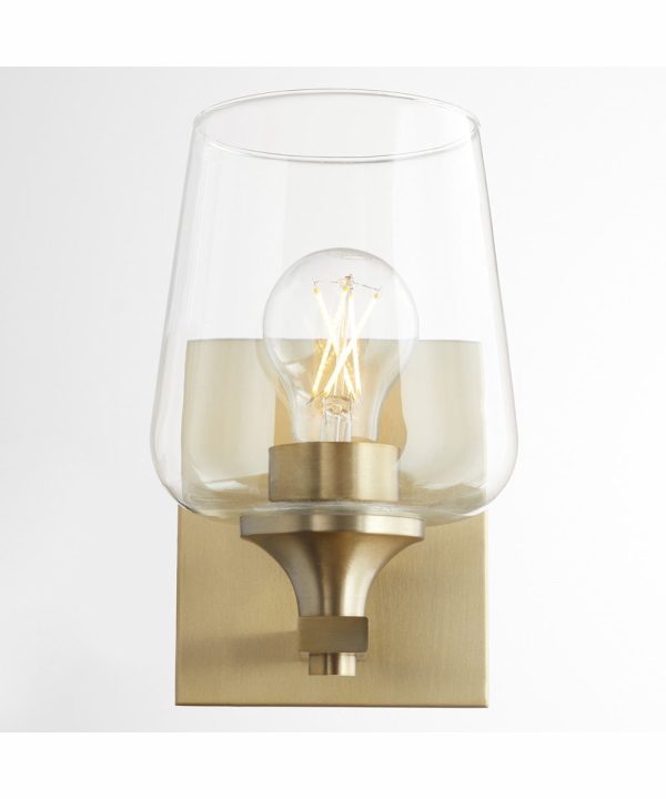 Veno 1-light Wall Mount Light Fixture Aged Brass Online Hot Sale