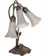 16  High Gray Tiffany Pond Lily 3 Light Accent Lamp Online Hot Sale