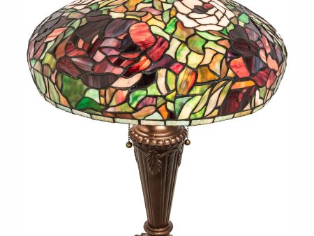 26  High Tiffany Peony Table Lamp Fashion