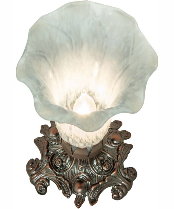 8  High Gray Tiffany Pond Lily Accent Lamp Cheap