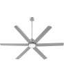 8  Titus Ceiling Fan Satin Nickel For Sale