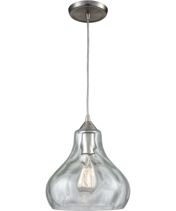 Belmont 10   Wide 1-Light Mini Pendant - Satin Nickel Online Sale