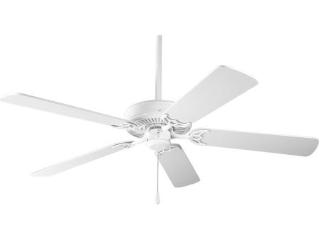 AirPro Energy Efficient-Rated 52-Inch 5-Blade Traditional Ceiling Fan White on Sale