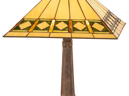 24  High Diamond Band Mission Table Lamp Online Hot Sale