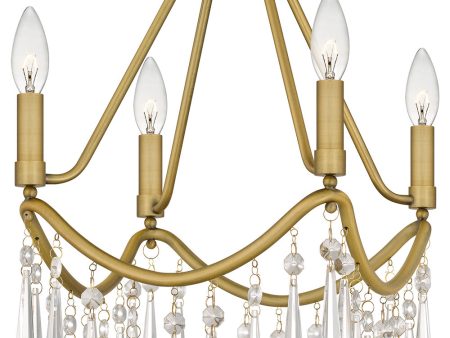 Airedale Small 4-light Semi Flush Mount Aged Brass Sale