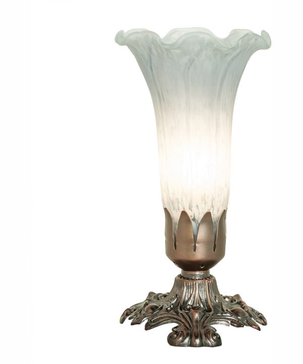 8  High Gray Tiffany Pond Lily Accent Lamp Cheap