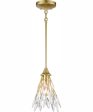 Flora Grace 7   Wide 1-Light Mini Pendant - Champagne Gold For Cheap