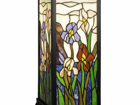 Iris Column Tiffany Accent Lamp For Cheap